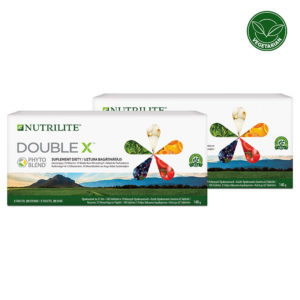 AMWAY DOUBLE X™ ar trīsdaļīgu trauciņu no Nutrilite™